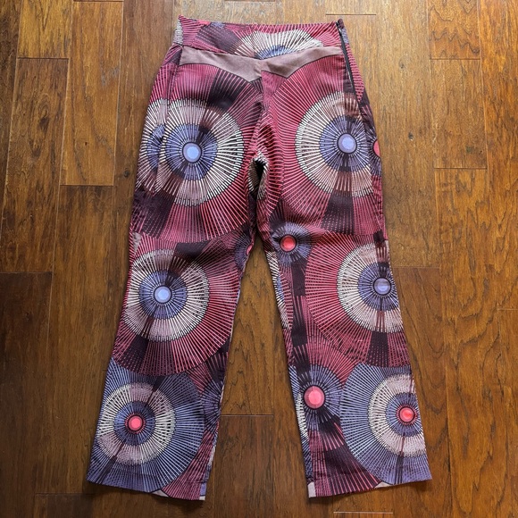 Handmade Retro Print High Waist Wide Leg Pant | Fit M/L - Picture 8 of 8